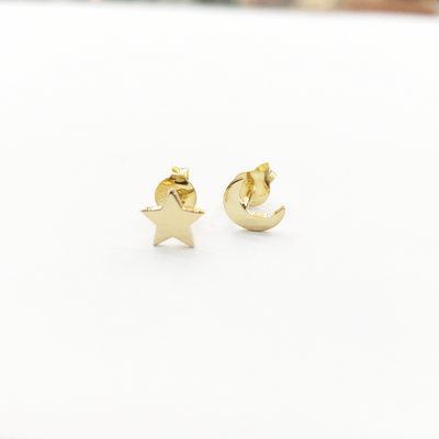 Universe Earrings - Solid Gold