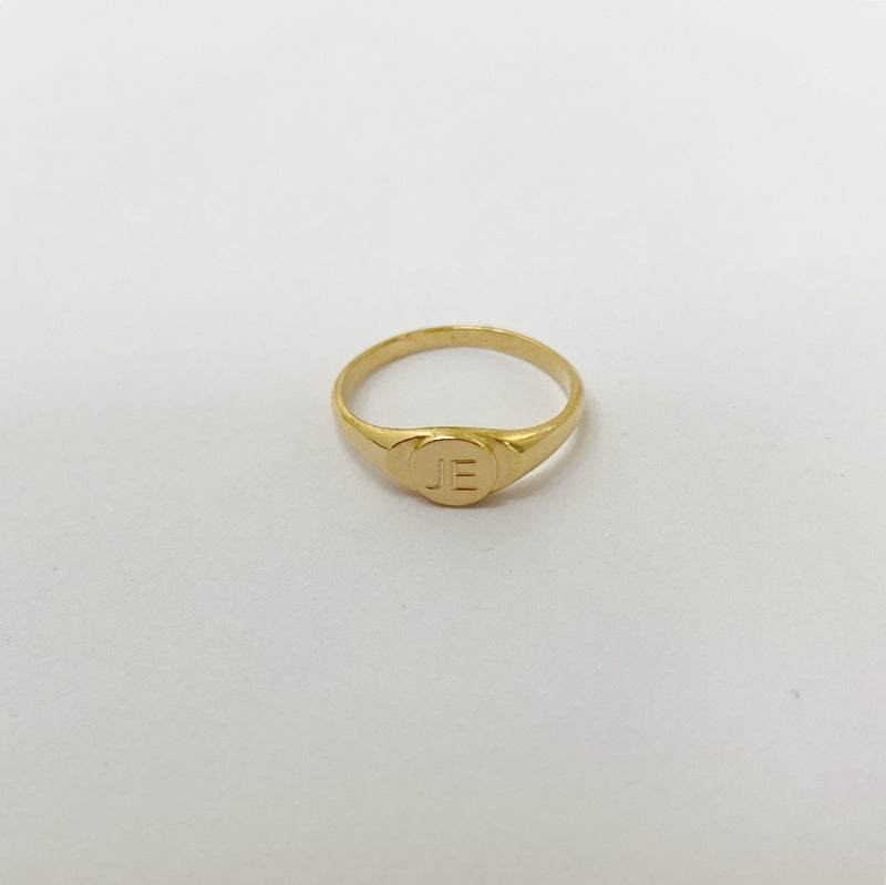 Mini Signet Ring - Solid Gold
