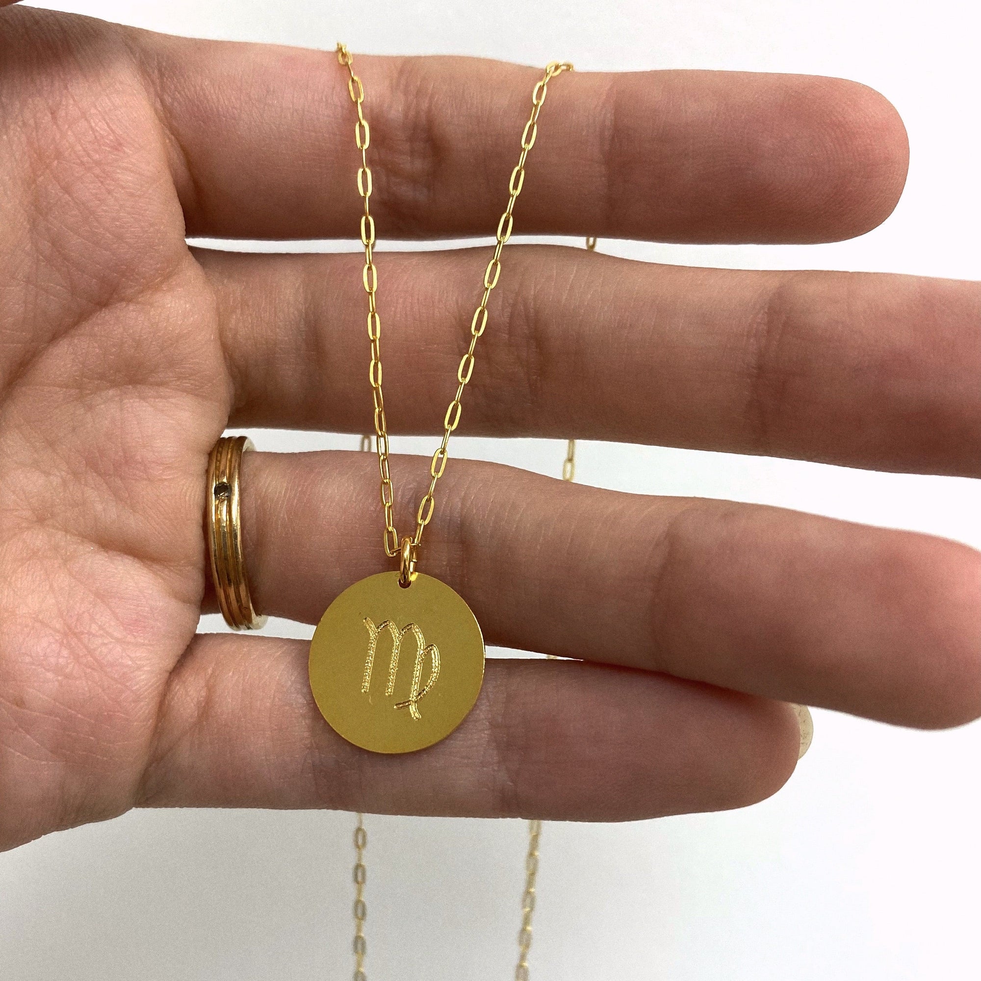Zodiac Necklace - Solid Gold