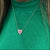 Pink Jungle Necklace - Solid Gold