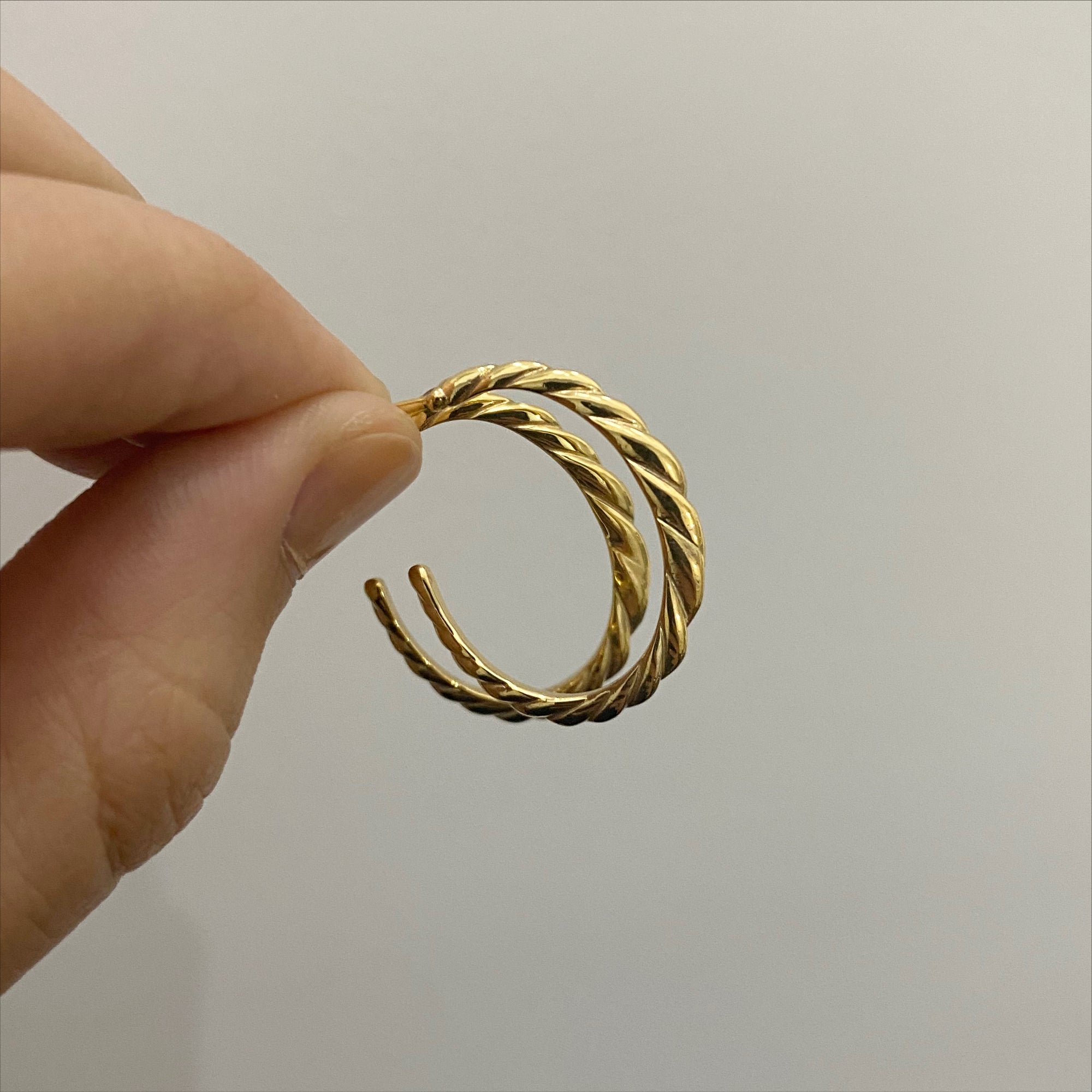 Maia Hoops - Solid Gold