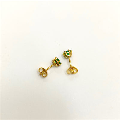 Nur Earrings - Emeralds