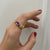 Multicolor Ring - Fiusha + transparente talla 6.5 - Ready to Go