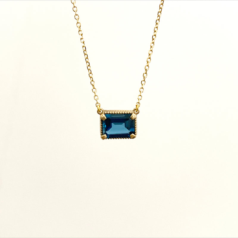 Una Necklace - Blue Topaz