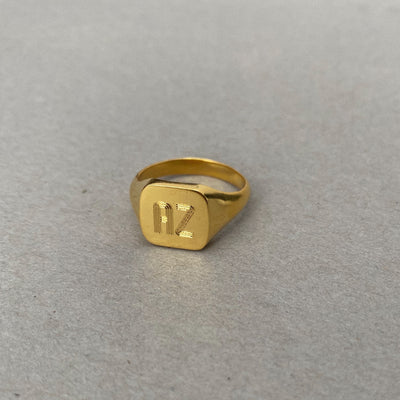 Clara Signet Ring - Solid Gold