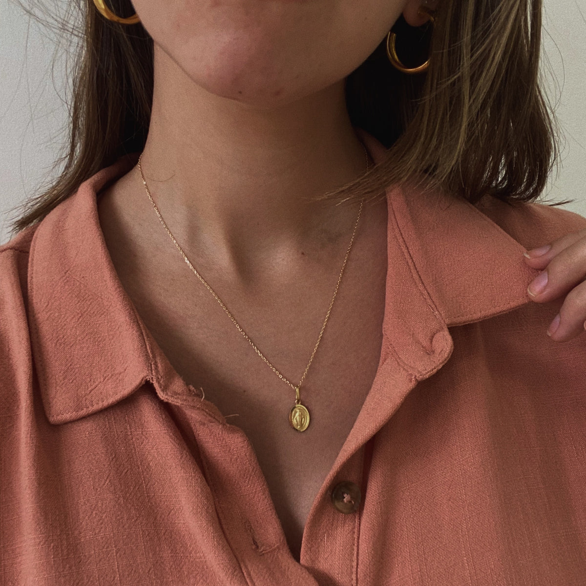 Milagrosa Mini Necklace - Solid Gold - Ready to Go