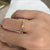 Peridot - Citrine - Tourmaline Ring - Solid Gold