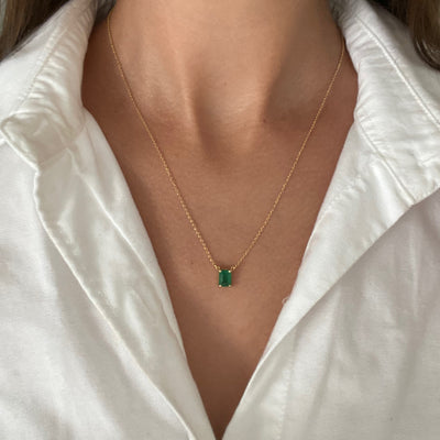 Una Necklace - Emerald