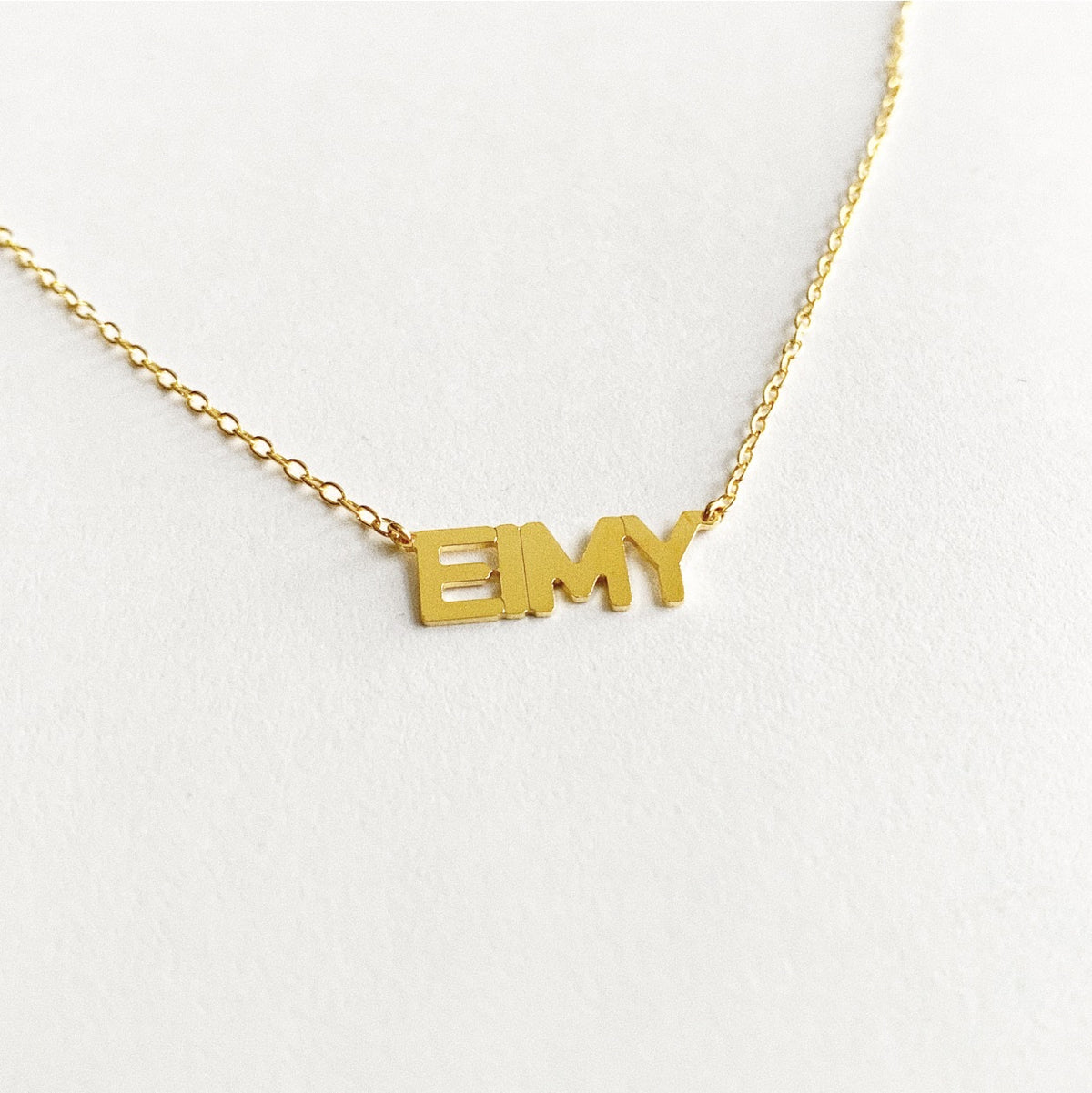 Block Name Necklace